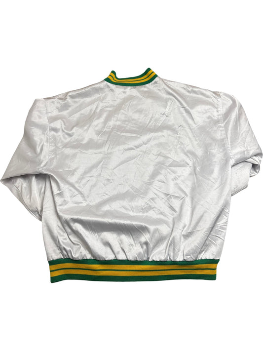Vintage White Mitchell & Ness Varsity Jacket 80s (XL)