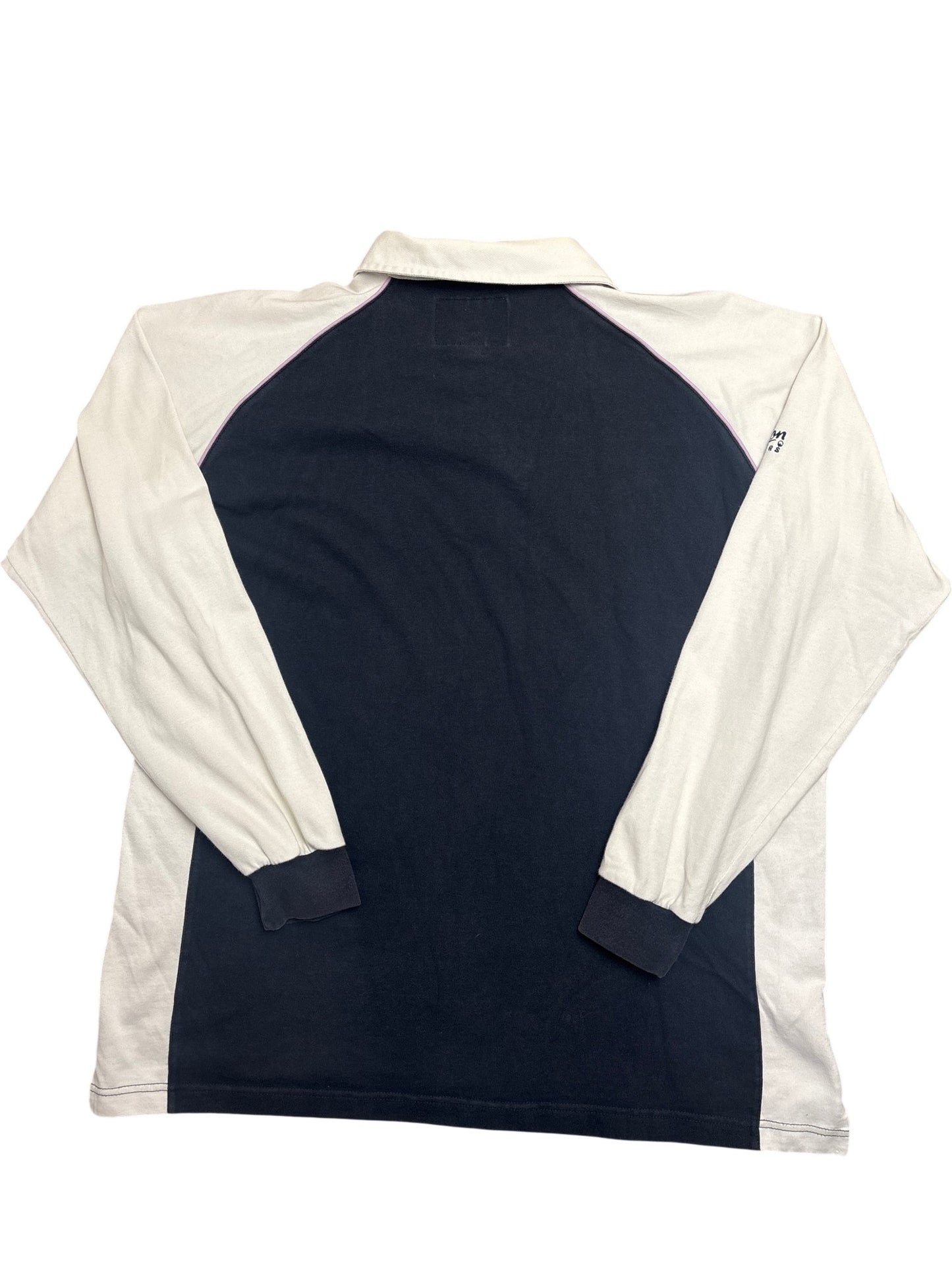 Vintage Navy Cotton Traders Rugby Shirt (XL)