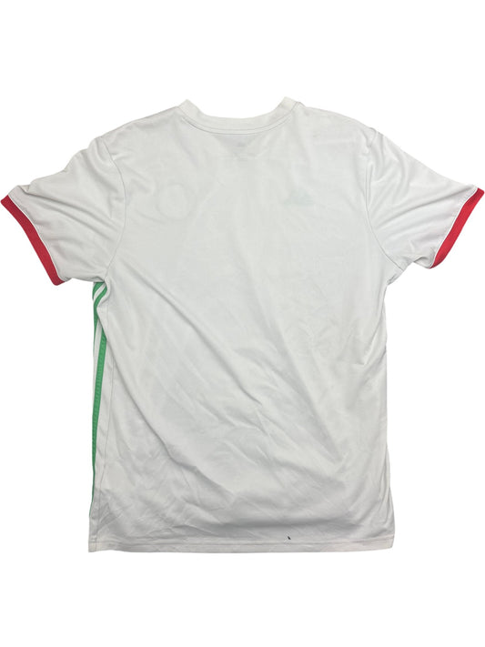 Vintage White Adidas Soccer Jersey Algeria (XL)