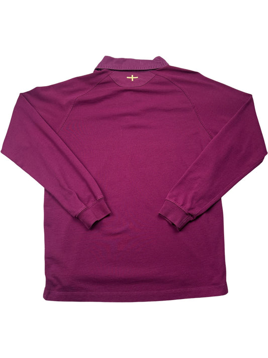Vintage Burgundy Canterbury Rugby Shirt England O2 (M)