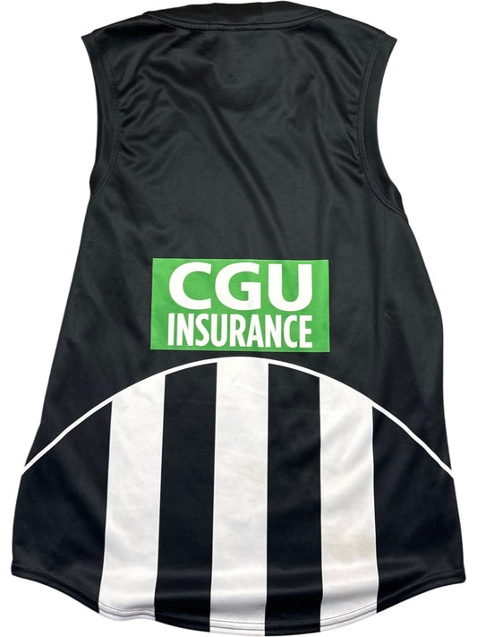 Vintage Black White Collingwood Football Club AFL Guernsey (L)