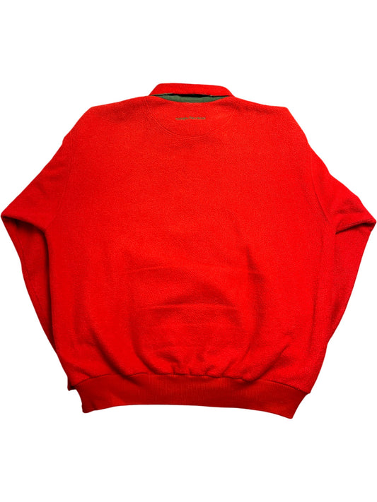 Vintage Red Sergio Tacchini Polo Fleece Wear (L)