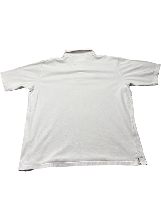 Vintage White Cotton Traders Polo 90s (L)