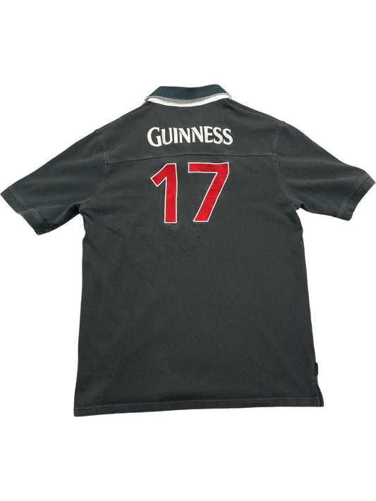 Vintage Black Guinness Polo 59 17 (L)