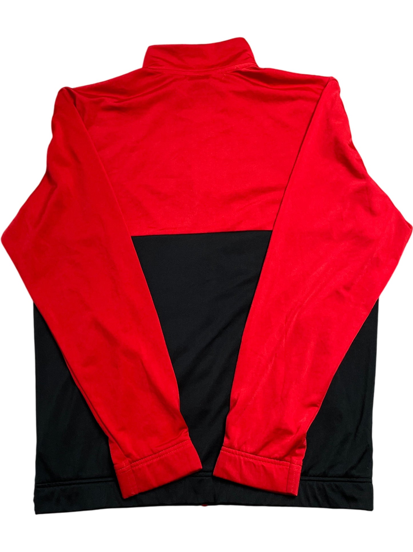 Vintage Red Black Adidas Track Jacket Spell-out (M)