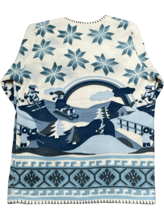 Vintage Blue Whack Vintage Cardigan Winter Pattern Fleece-wear (XL)