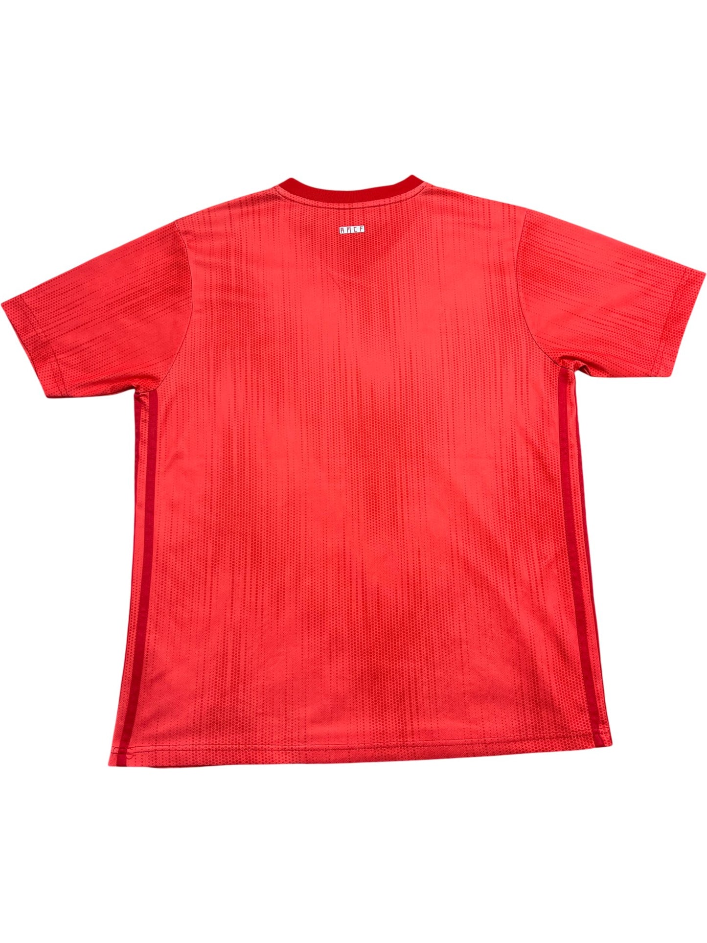 Vintage Red Adidas Real Madrid Jersey (L)