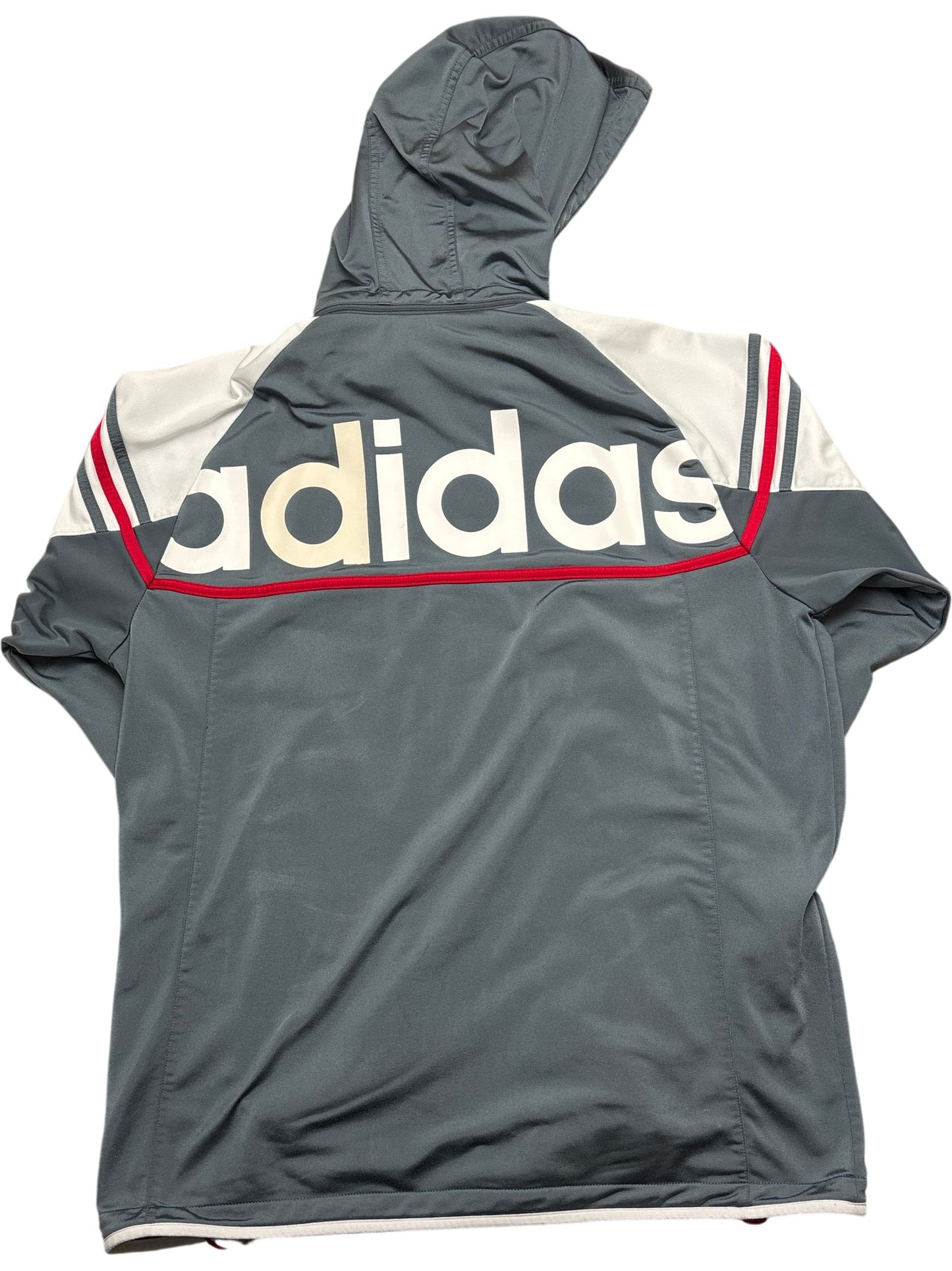 Vintage Grey Adidas Hoodie (XL)