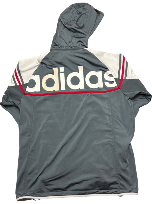 Vintage Grey Adidas Hoodie (XL)