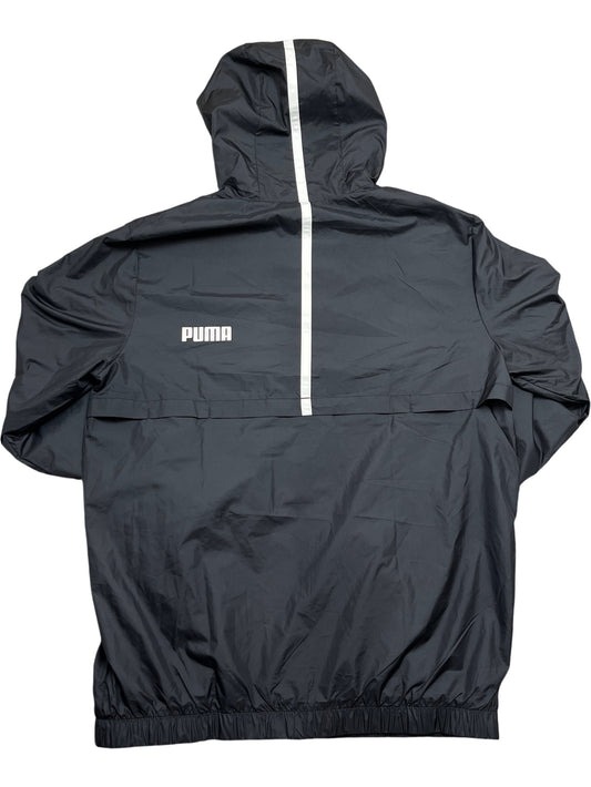 Vintage Black Puma Jacket Windbreaker Y2K (M)