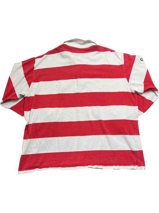 Vintage Red White Cotton Traders Rugby Shirt World Champions England (XXL)
