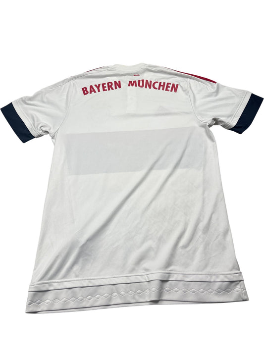 Vintage White Adidas Bayern Munich Football Jersey (M)
