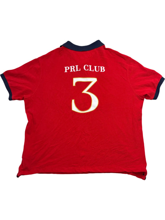 Vintage Red Polo Ralph Lauren Shirt PRL Club (L)