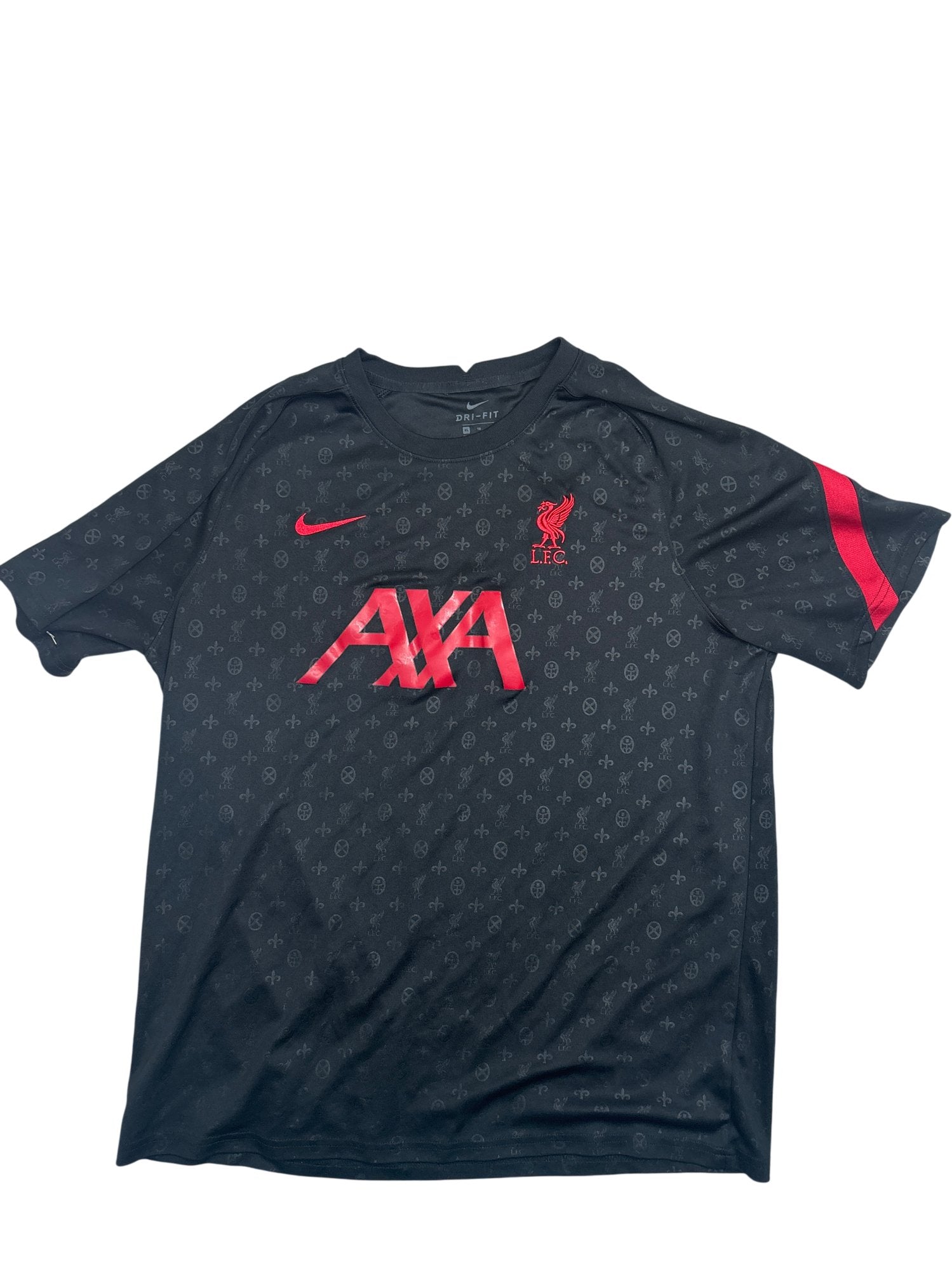 Vintage Black Nike Soccer Training Jersey Liverpool FC (XL