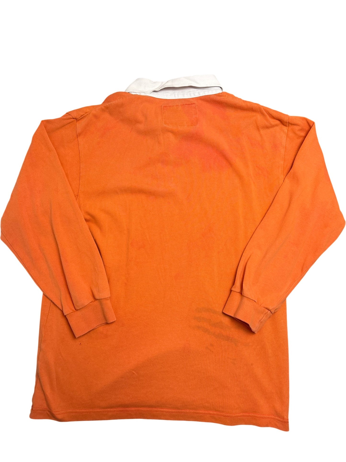 Vintage Orange Rugby Shirt Wales Crest (M)