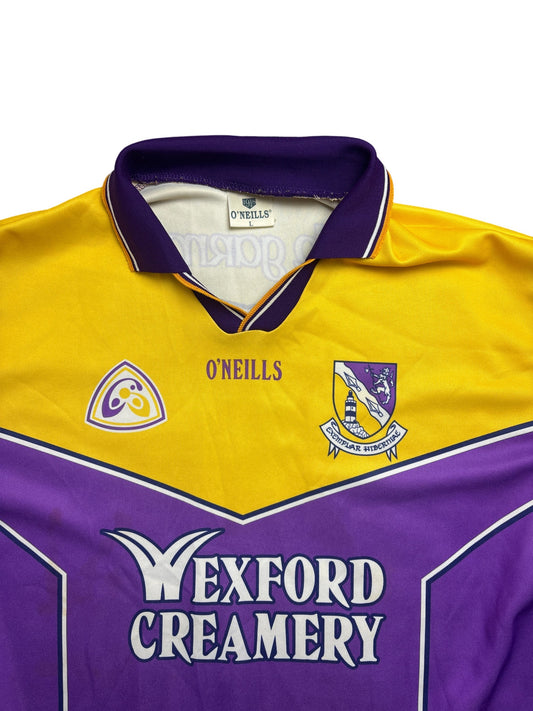 Vintage Yellow Purple O'Neills Wexford Jersey 2001/2002 (L)