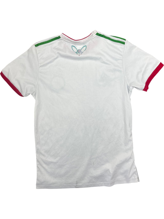 Vintage White Adidas Algeria Football Jersey (M)