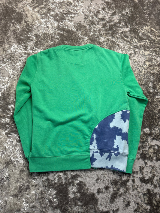 Vintage Green Nautica Crewneck Sweatshirt Tie-Dye (M)