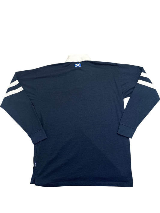 Vintage Navy Scotland Rugby Shirt (M)