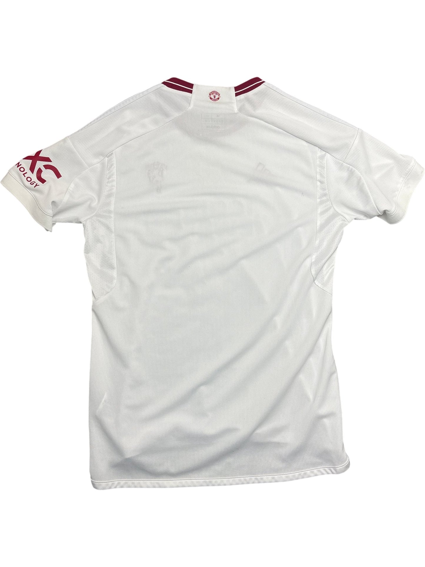 Vintage White Manchester Adidas Soccer Jersey (M)