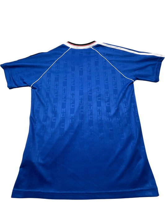Vintage Blue Adidas Manchester United Football Shirt 90s (M)
