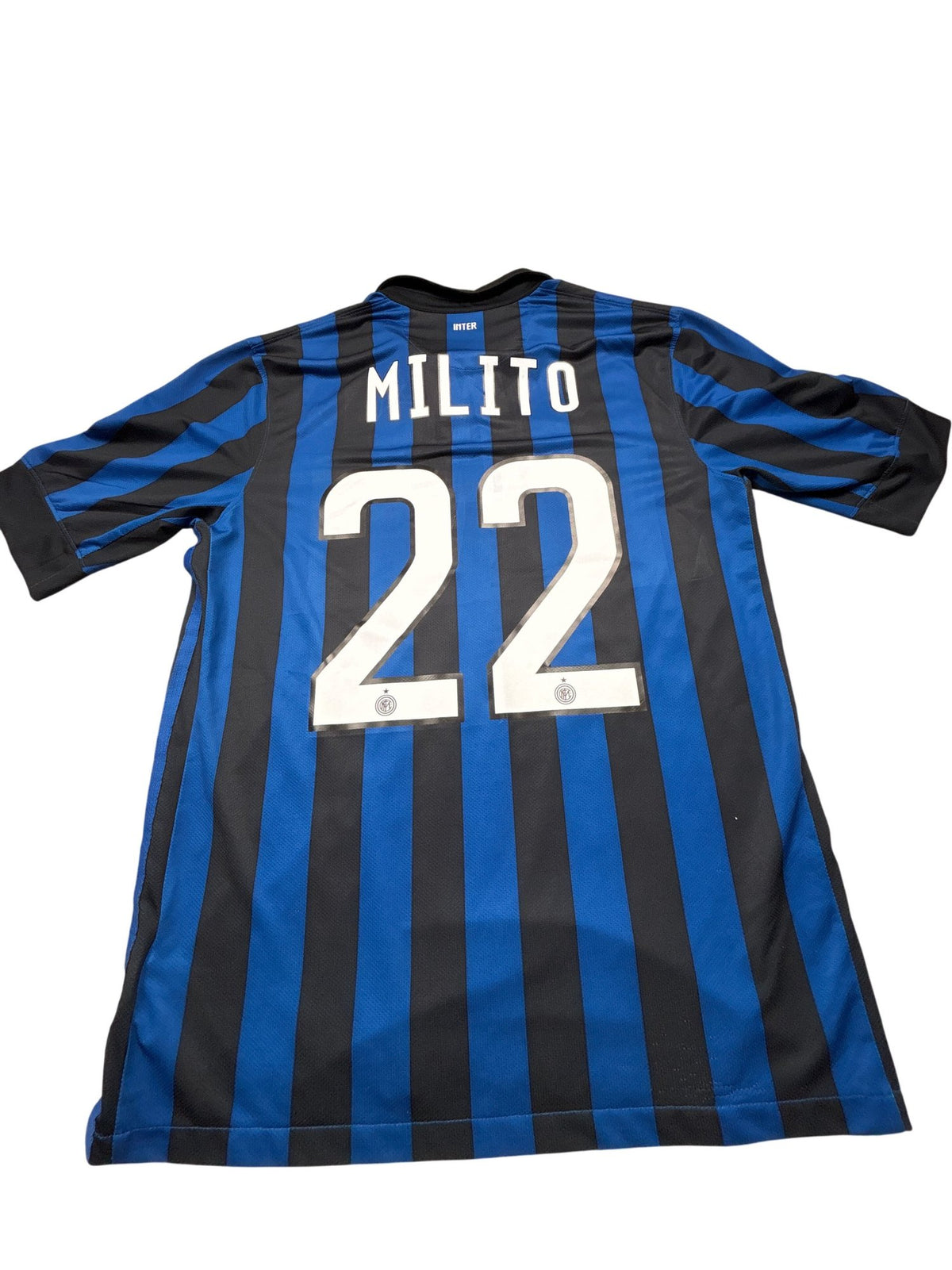 Vintage Blue Nike Inter Milan Jersey Milito 00s (S)