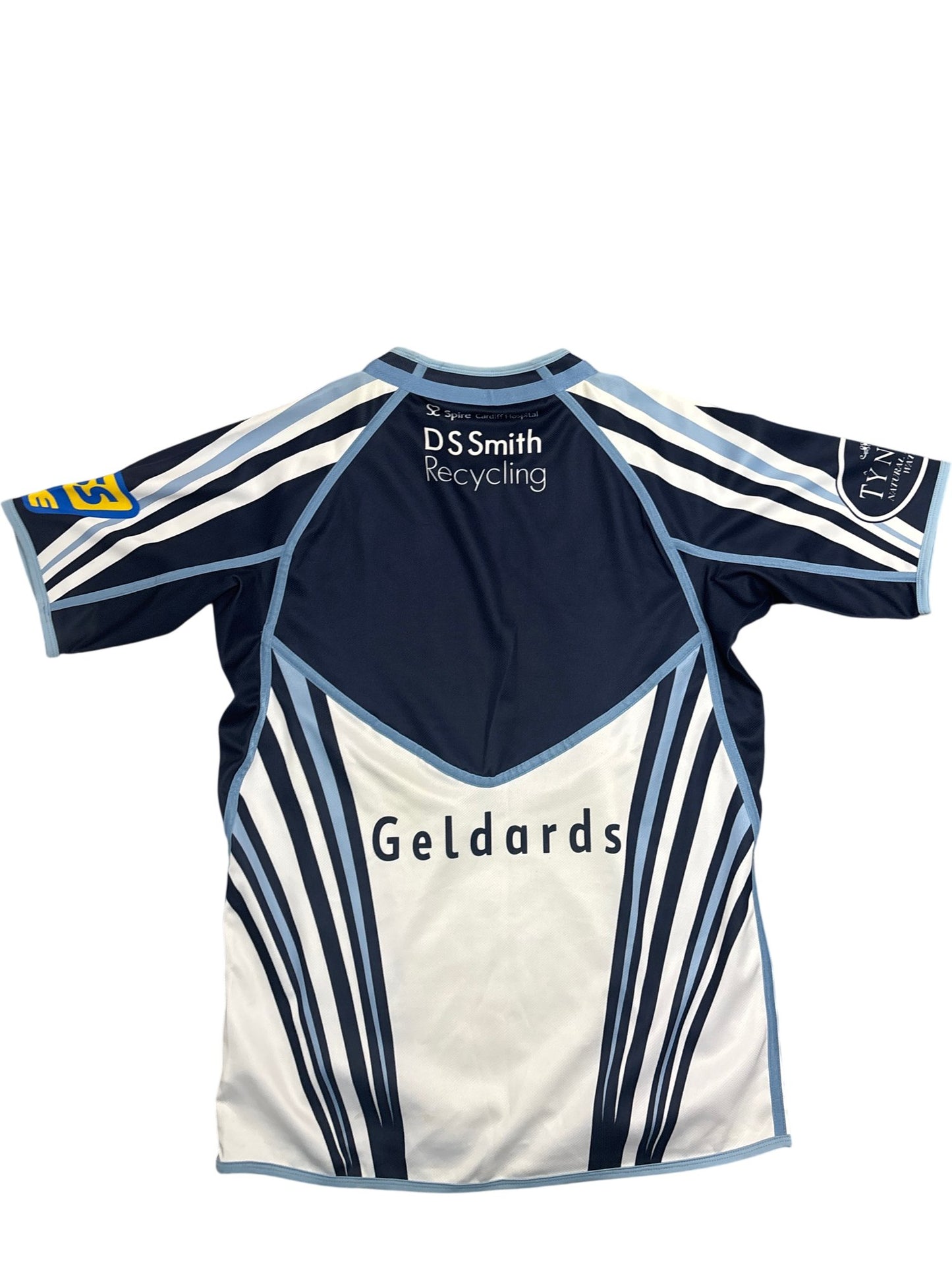 Vintage Blue Canterbury Rugby Shirt Cardiff Blues (M)