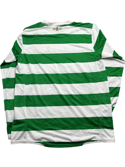 Vintage Green White Nike Celtic Football Club Jersey 2007 (M)