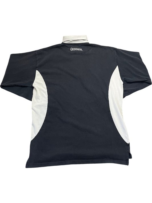 Vintage Black Guinness Rugby Shirt (XXL)