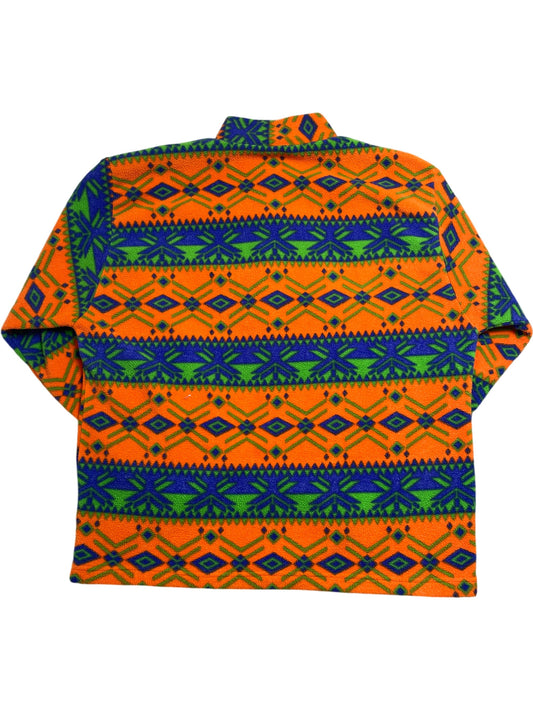 Vintage Orange Aztec Fleece (L)
