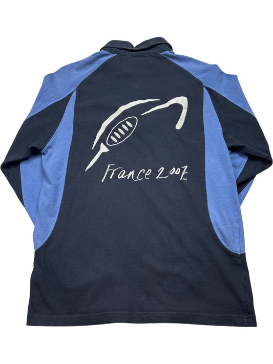 Vintage Blue Rugby World Cup 2007 Long Sleeve Shirt (M)