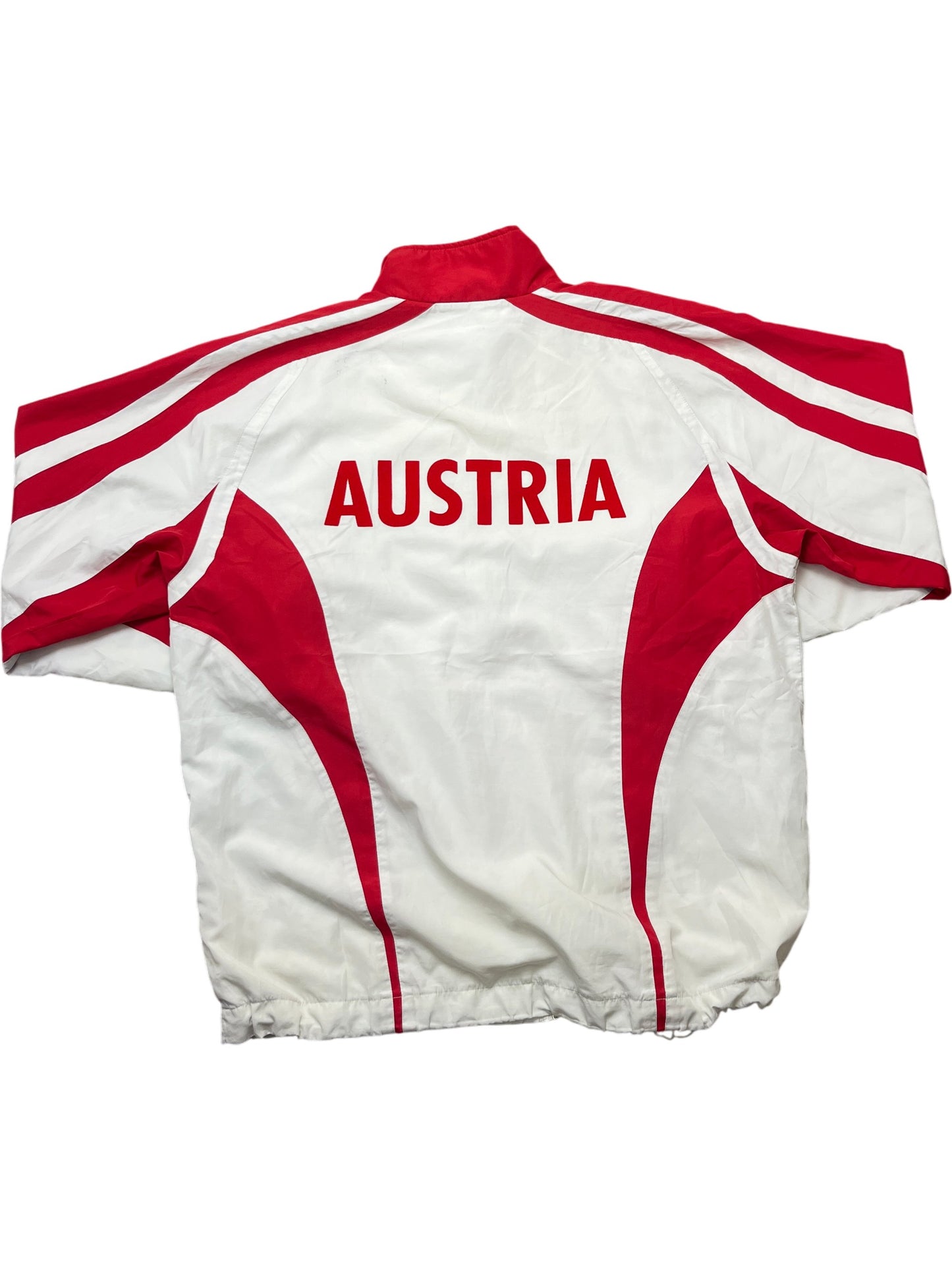 Vintage Red Erima Track Jacket Austria (L)