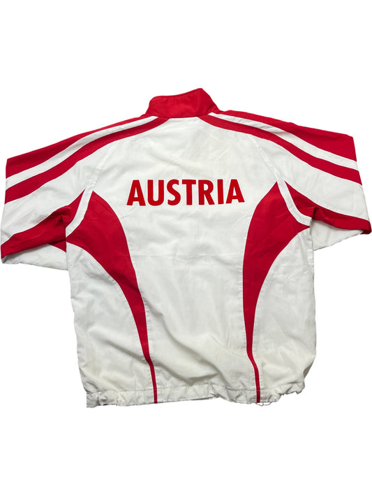 Vintage Red Erima Track Jacket Austria (L)