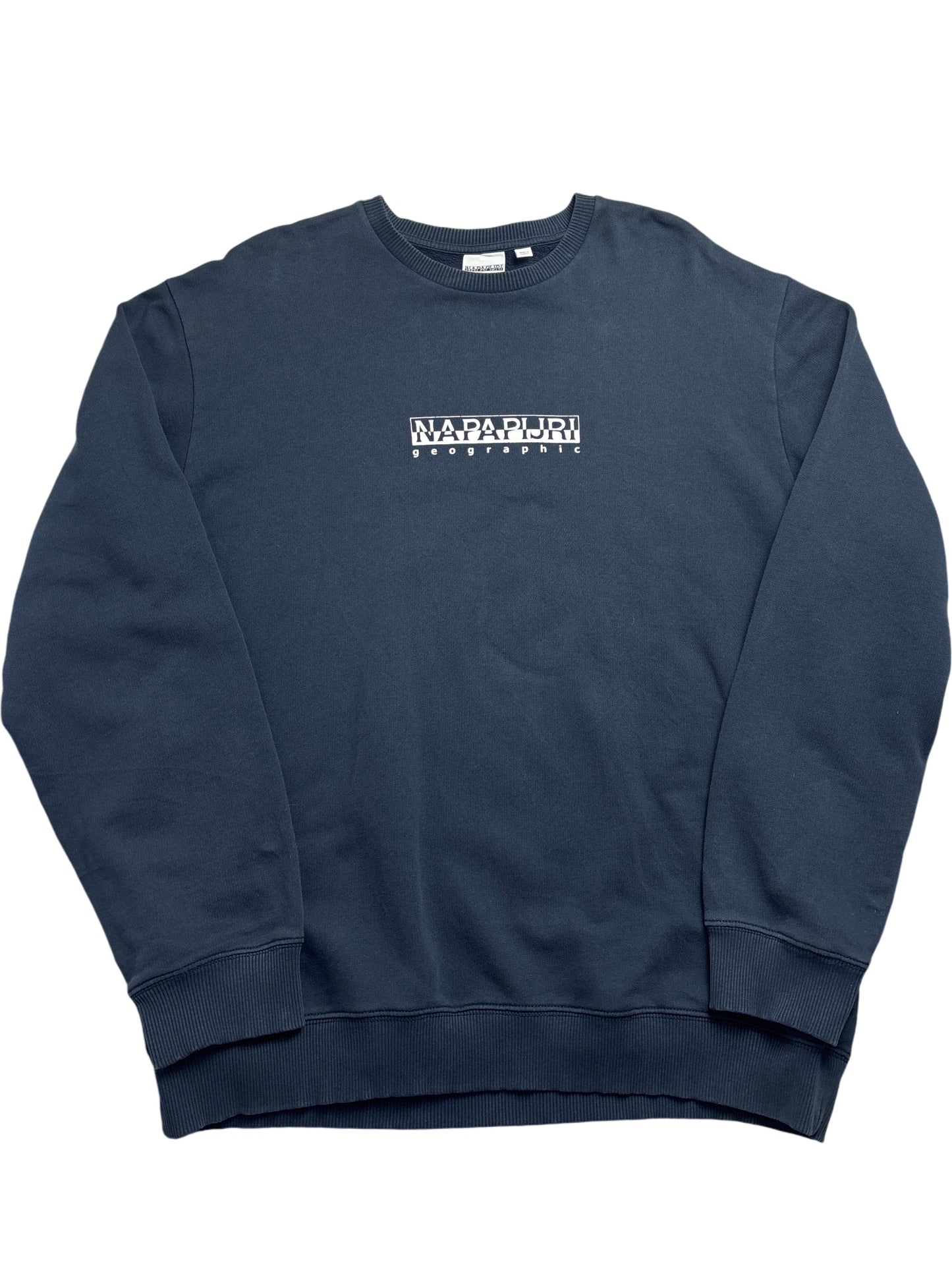 Vintage Blue Napapijri Sweatshirt 90s (XXL)