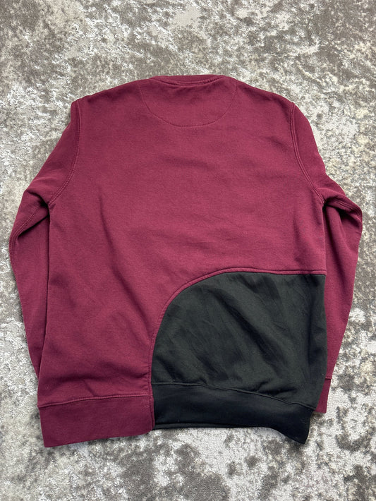 Vintage Burgundy Adidas Crewneck Sweatshirt Retro (XL)