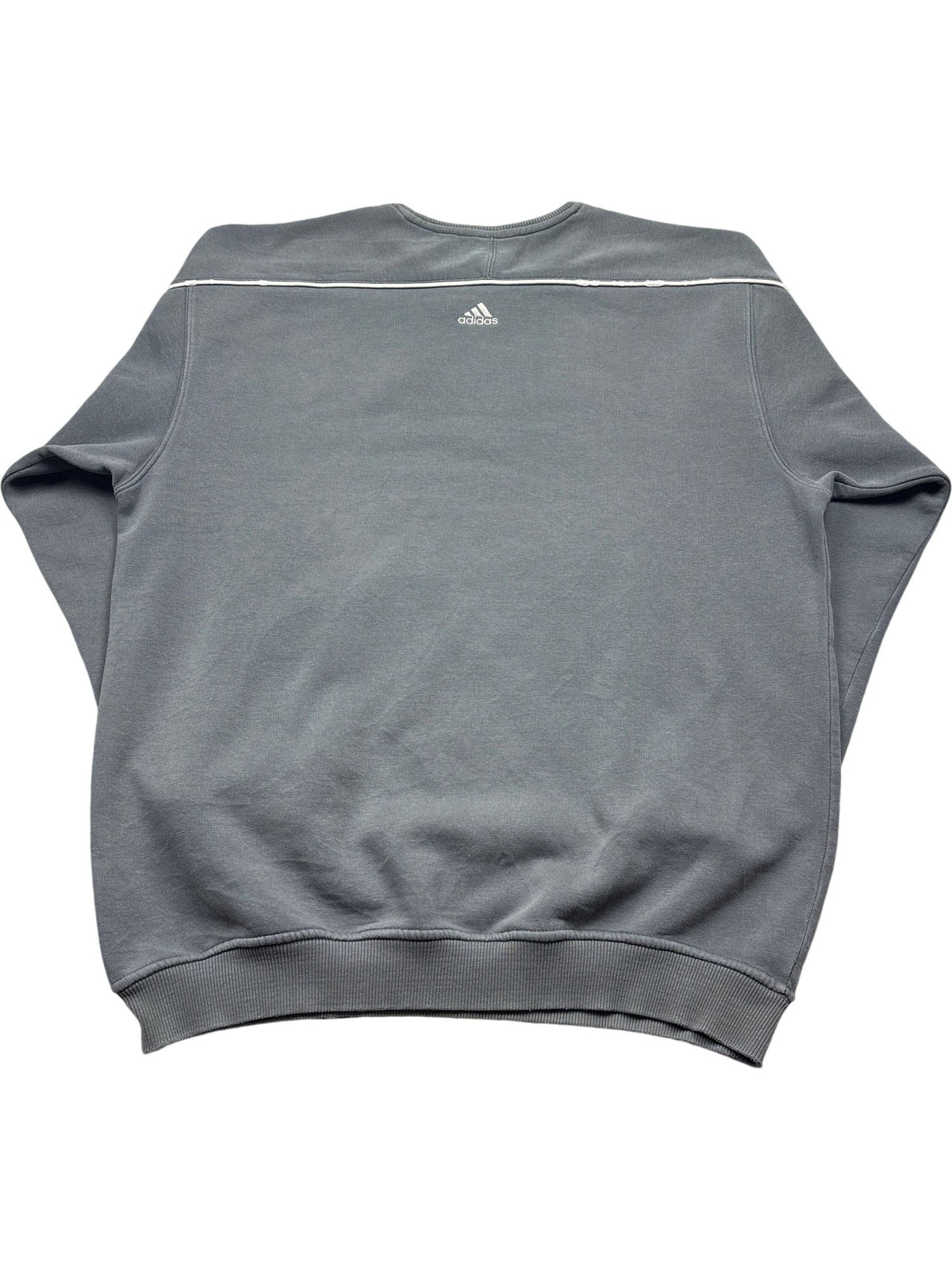 Vintage Grey Adidas Crewneck Sweatshirt 90s (M)