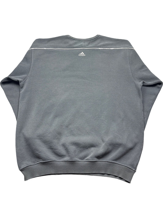 Vintage Grey Adidas Crewneck Sweatshirt 90s (M)