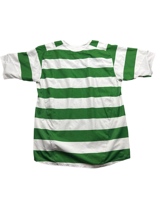 Vintage Green Celtic FC Nike Football Shirt 2006s (L)