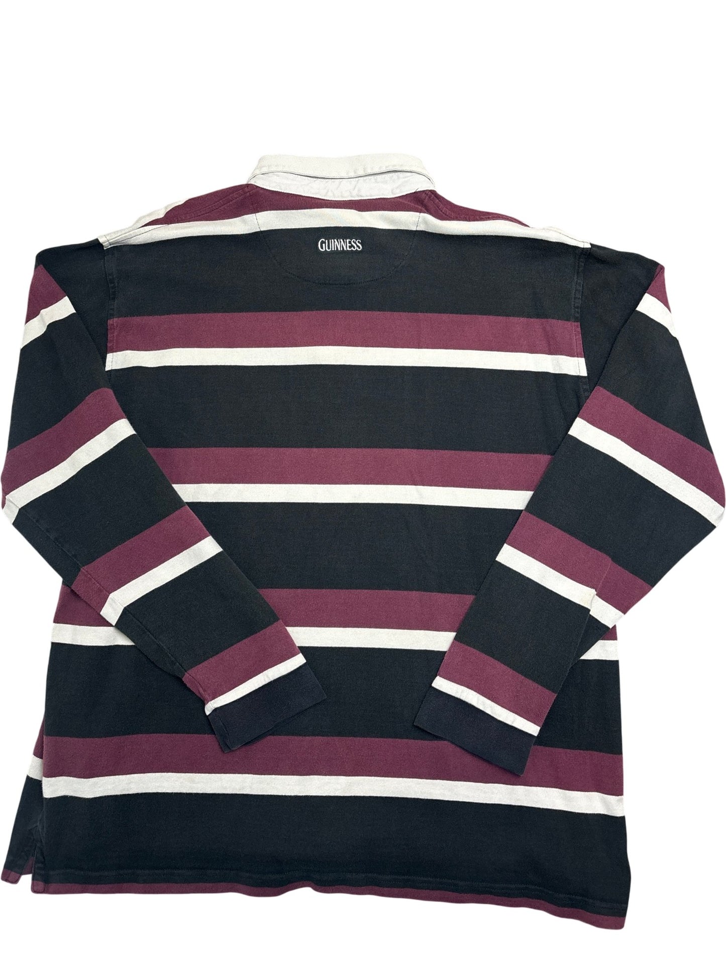 Vintage Burgundy Guinness Rugby Shirt (XL)