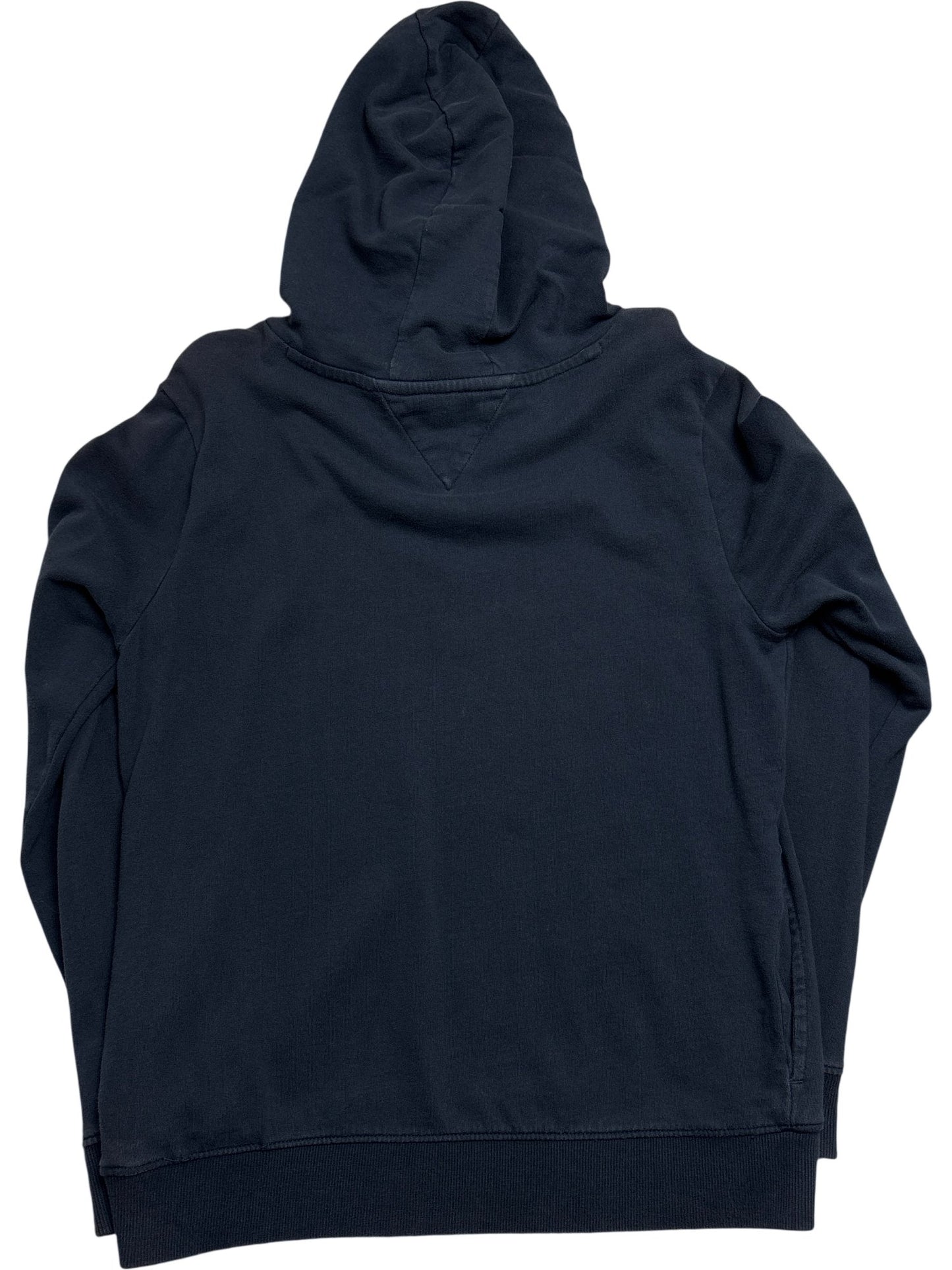 Vintage Black Tommy Hilfiger Hoodie 90s (S)