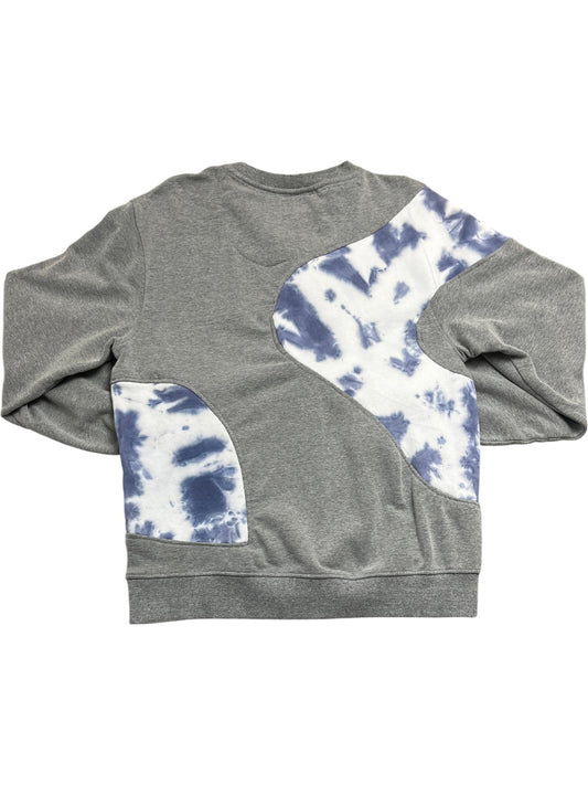 Vintage Grey Adidas Sweatshirt Tie-Dye (S)
