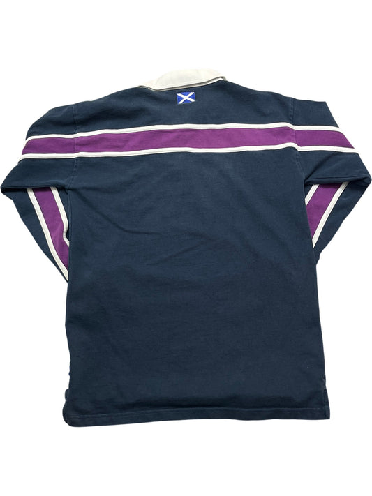 Vintage Navy Rugby Nations Scotland Rugby Shirt 90s (S)