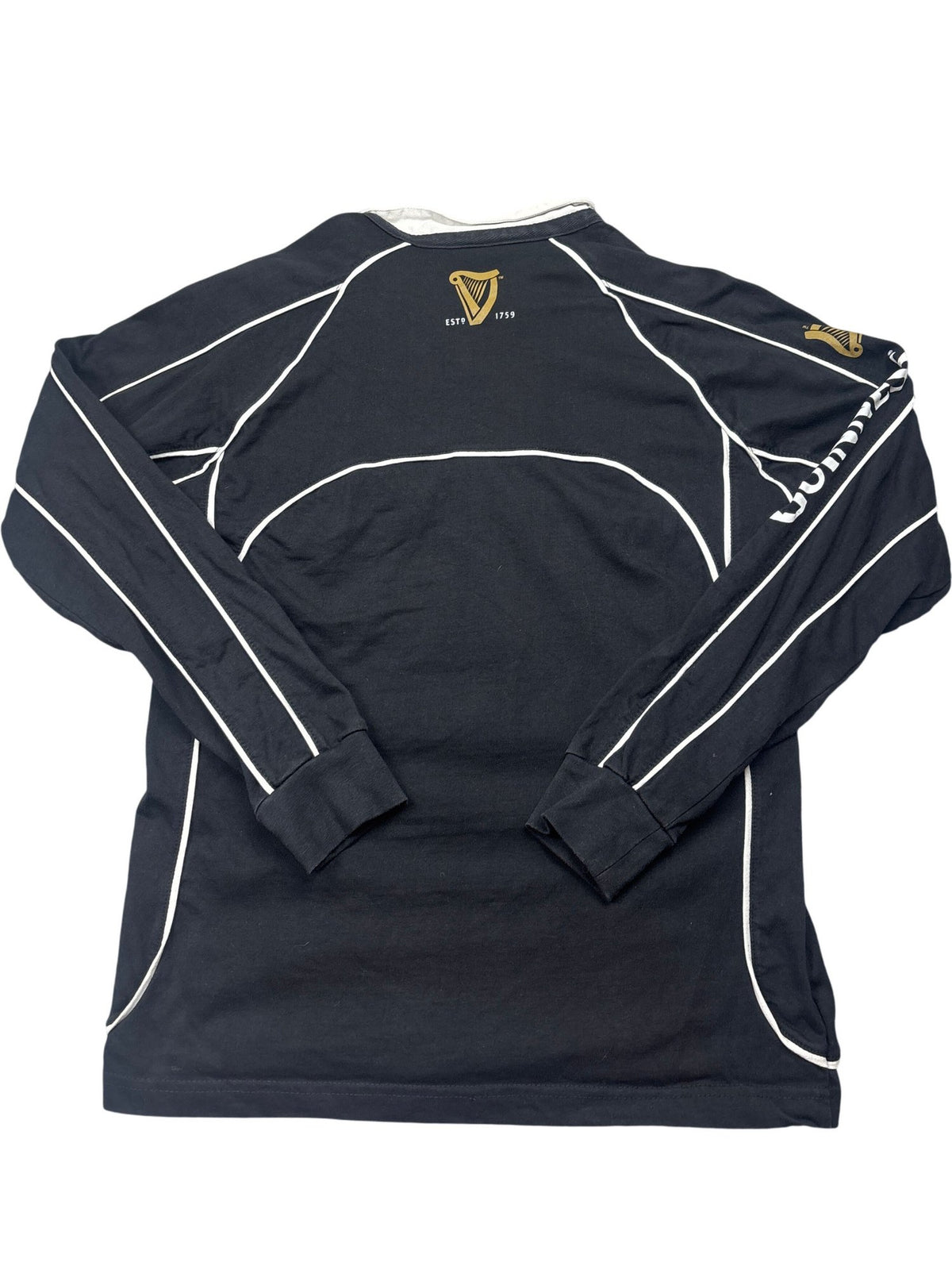 Vintage Black Guinness Rugby Shirt (M)