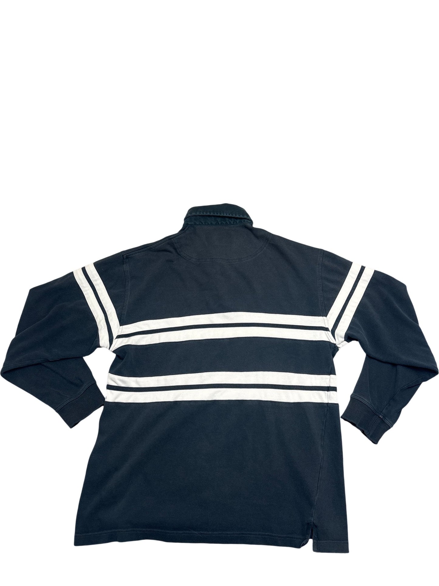 Vintage Navy Cotton Trades Rugby Polo (M)