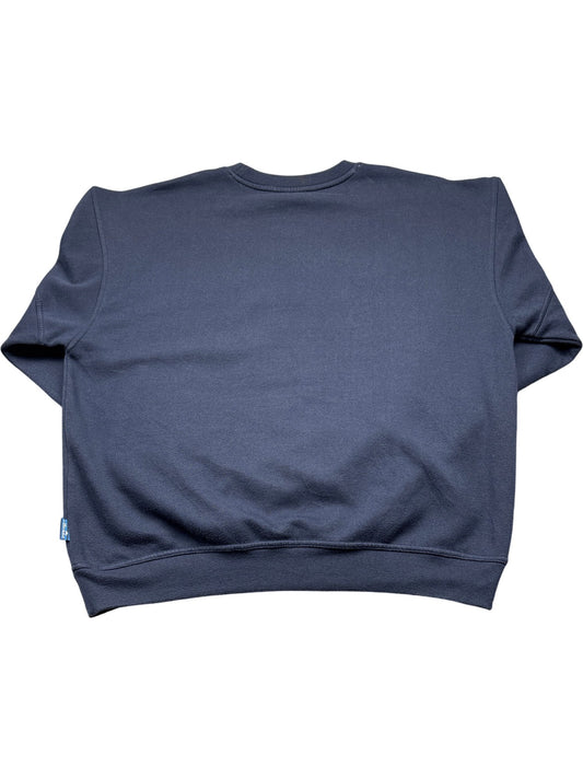 Vintage Navy Ellesse Sweatshirt Y2K (XL)