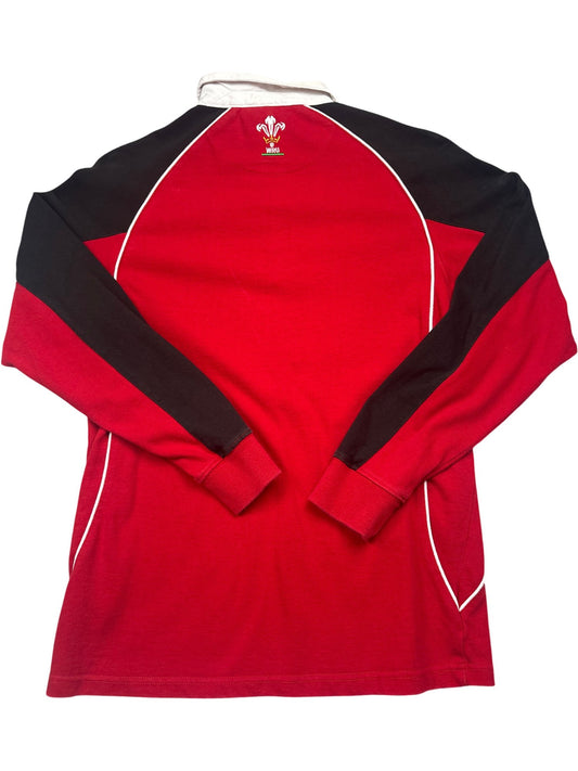 Vintage Red WRU Rugby Shirt (XS)