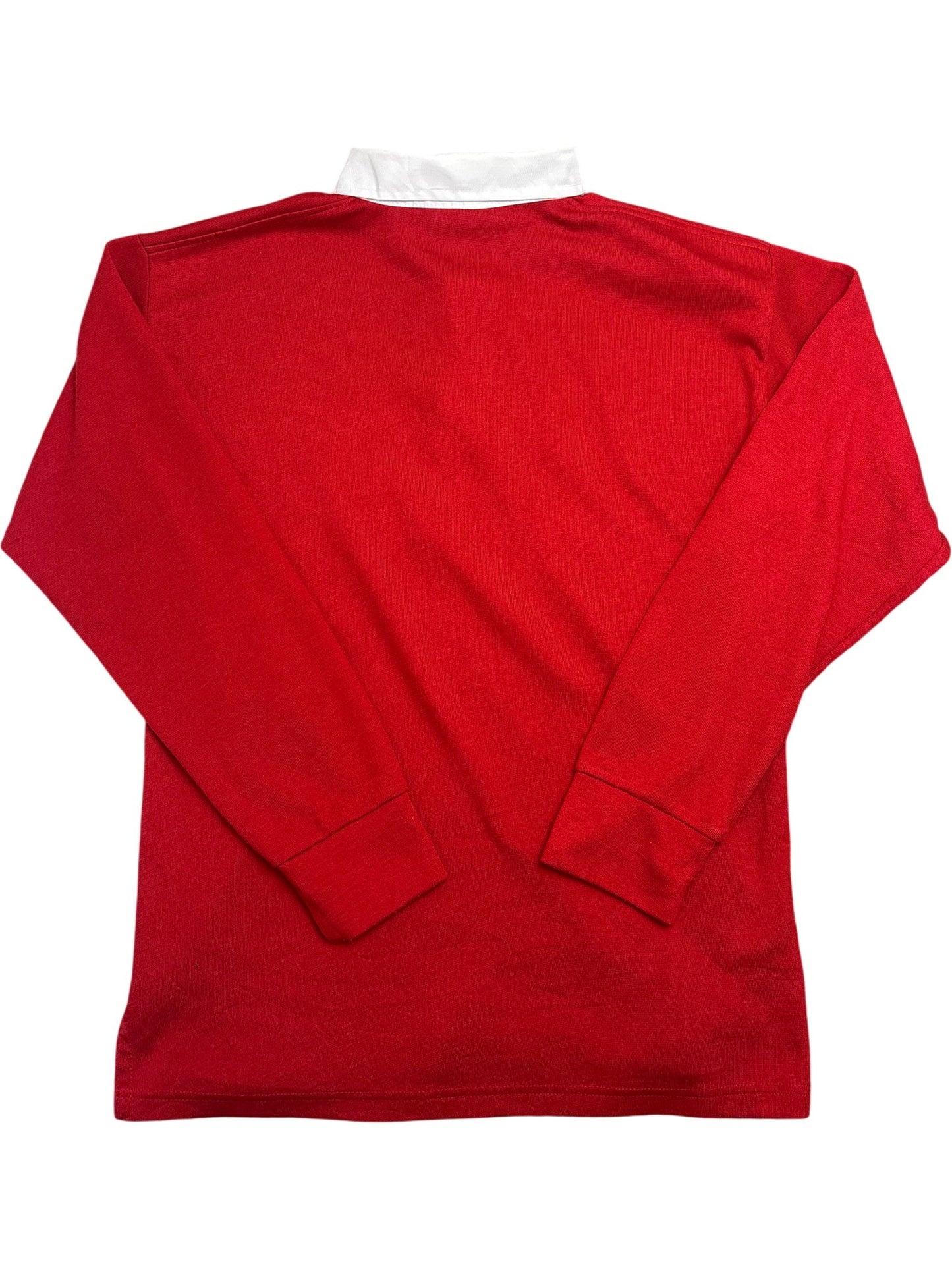 Vintage Red Rugby Shirt (L)