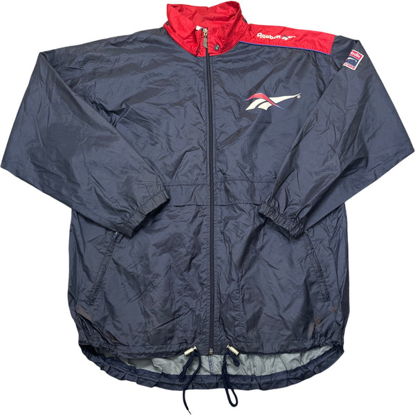 Vintage Red Reebok Windbreaker Y2K Windsheeter (XL)