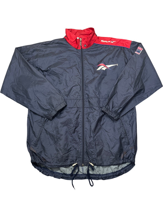Vintage Red Reebok Windbreaker Y2K Windsheeter (XL)