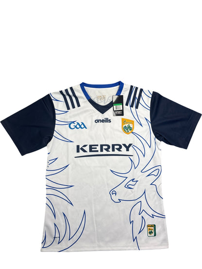 Vintage White O'Neills Jersey Kerry GAA (XL)